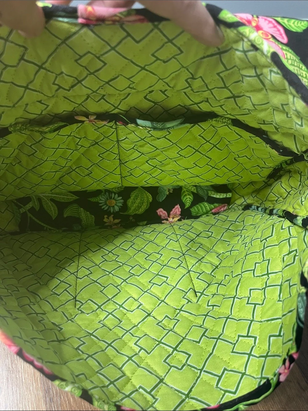 Vera Bradley Retired Botanica Floral Quilted MessengerCrossbody Bag